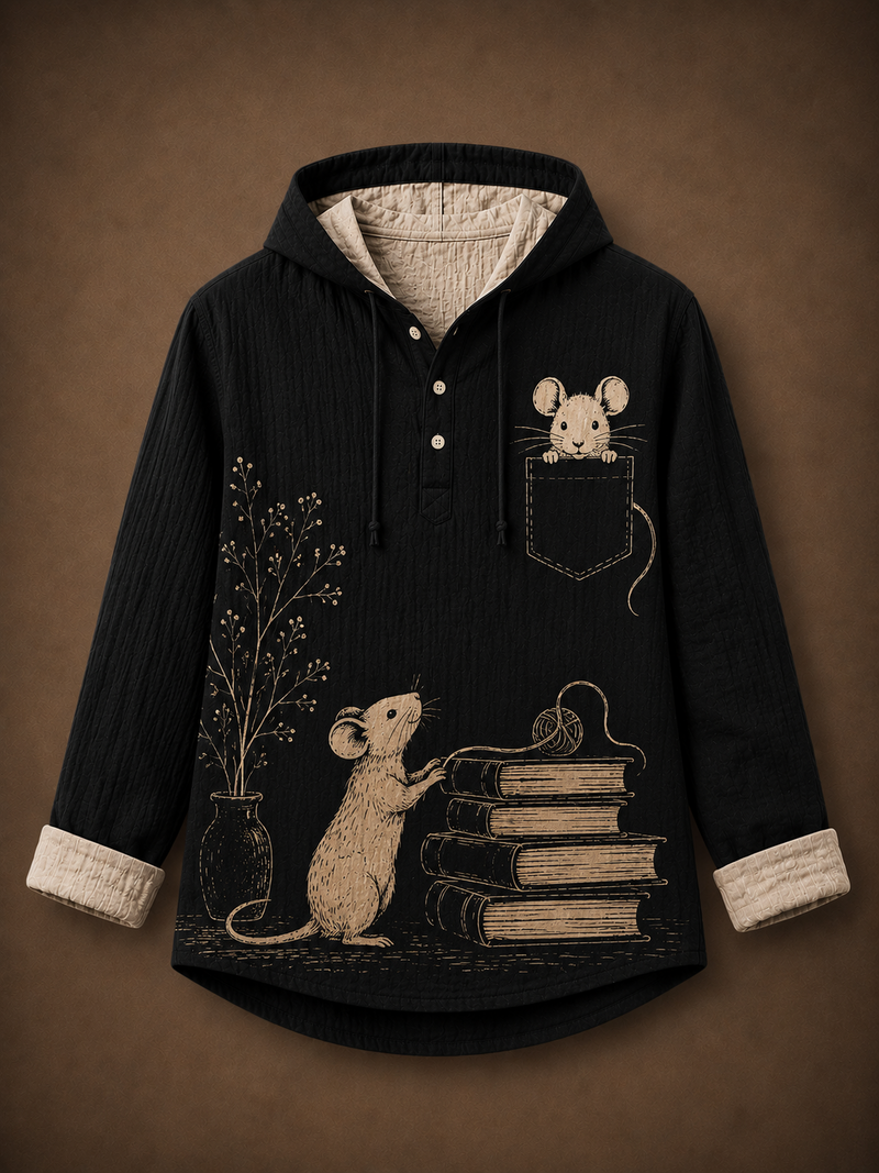 Premium 3 Shirt Combo – Mouse, Dog & Colorful Dog Graphic Hooded Shirts